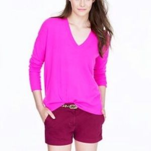 J. Crew Burgundy Chino Shorts
